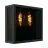 Eglo Wandlamp Alamonte Smoke Staal Zwart | IP44 - Geschikt voor 2x E27