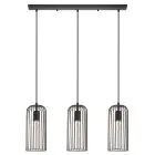 Eglo Pendelarmatuur Roccamena Zwart, Koper | Geschikt voor 3x E27